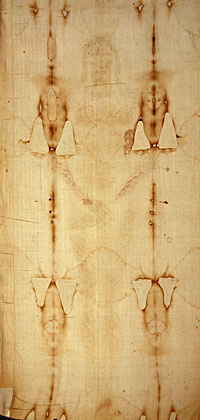 Dorsal view of the Shroud