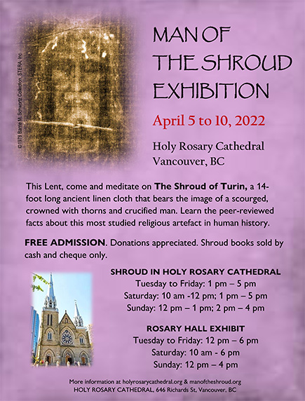 Man of The Shroud Exhibition - Holy Rosary Cathedral in Vancouver